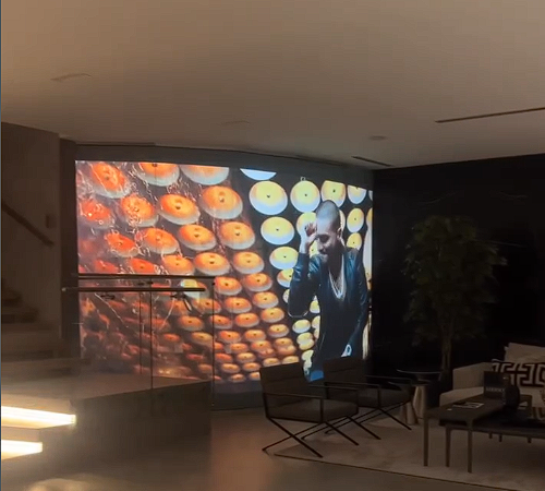 Smart Film for Rear-Projection Displays